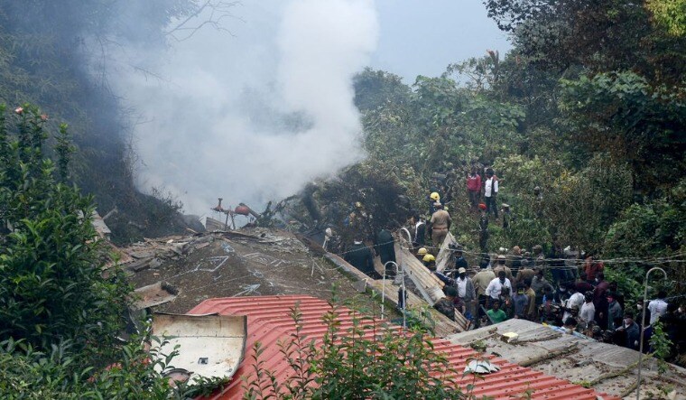 The site where the Mi-17 crashed in Coonoor | Reuters
