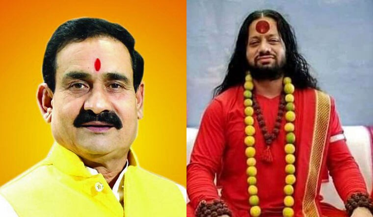 MP home minister Narrottam Mishra; Kalicharan | Twitter