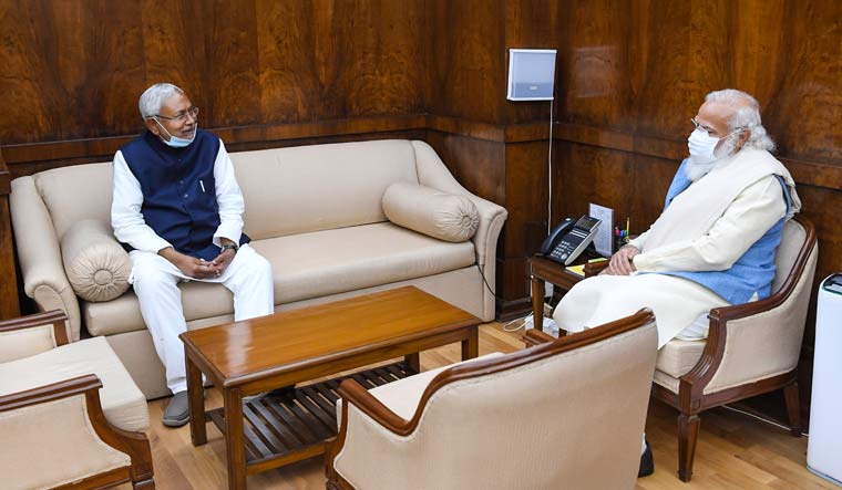 Bihar Chief Minister Nitish Kumar and Prime Minister Narendra Modi | Twitter/PMO