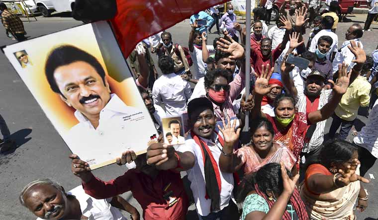 dmk supporters stalin