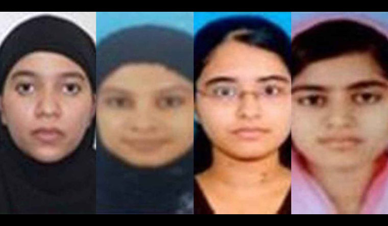 Nimisha alias Fathima Isa, Sonia Sebastian alias Ayisha, Raffeala, Merrin Jacob alias Mariyam | Image source: NIA