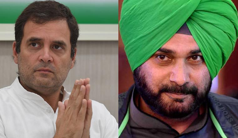 Rahul Gandhi and Navjot Singh Sidhu