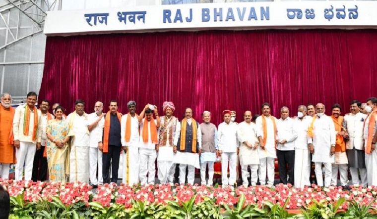 Among the 29 legislators who took oath on Wednesday, six are new faces while 23 were ministers in the Yediyurappa cabinet | Twitter