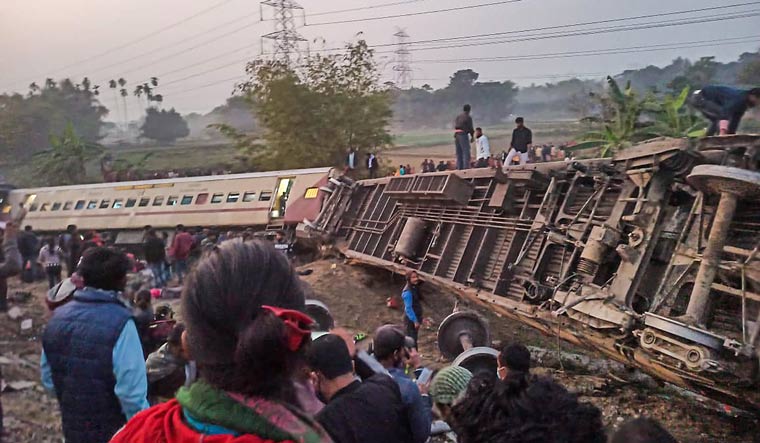 Rescue and relief operation after Guwahati-Bikaner Express got derailed in West Bengal | PTI