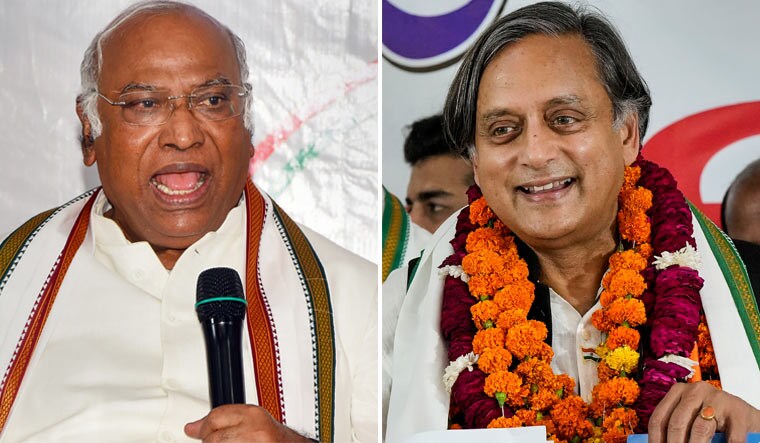 Mallikarjun Kharge and Shashi Tharoor | PTI