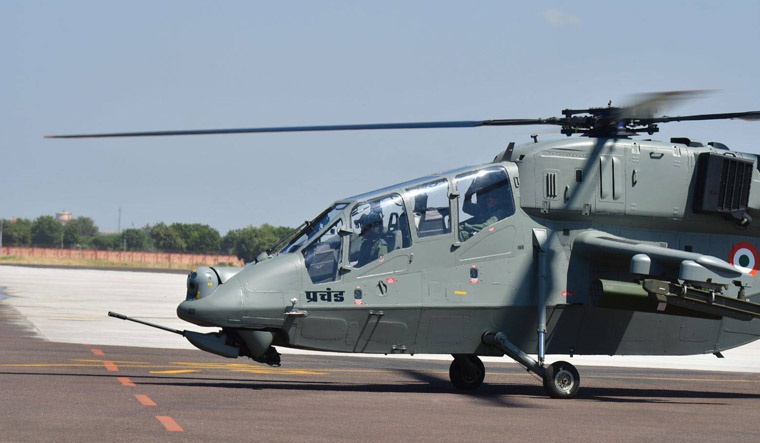 Light Combat Helicopter Prachanda flying