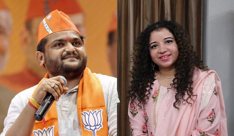Hardik Patel | PTI; Shweta Brahmbhatt | Facebook