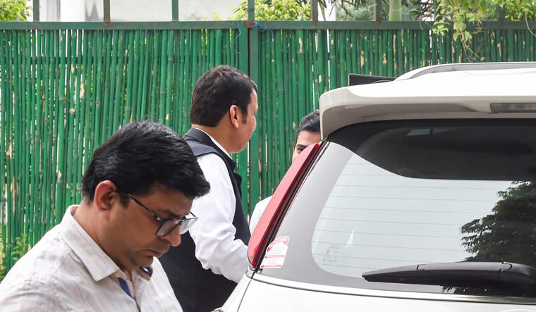 Devendra Fadnavis leaves after meeting BJP national president J.P. Nadda | PTI