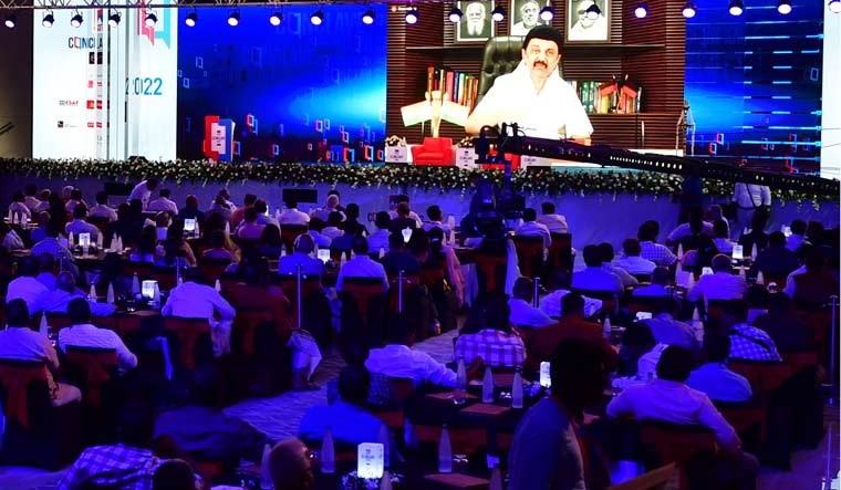 Tamil Nadu Chief Minister M.K. Stalin speaks at the Manorama News Conclave in Thrissur, Kerala | Josekutty Panackal