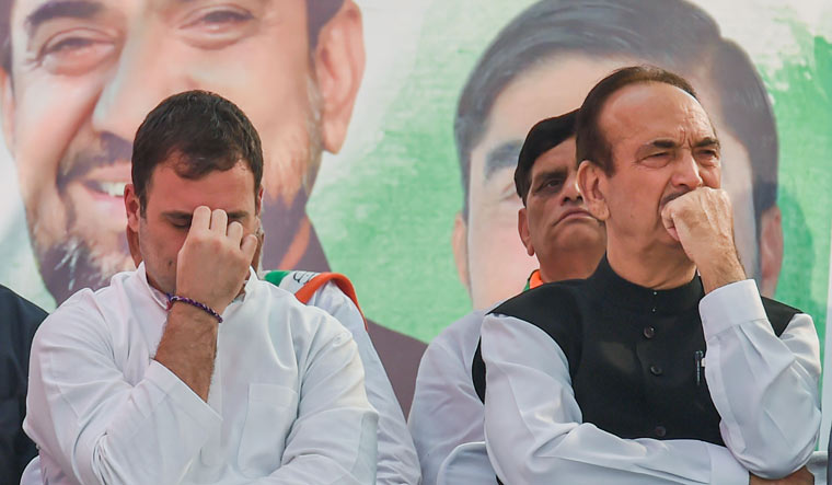 [File] Rahul Gandhi and Ghulam Nabi Azad | PTI