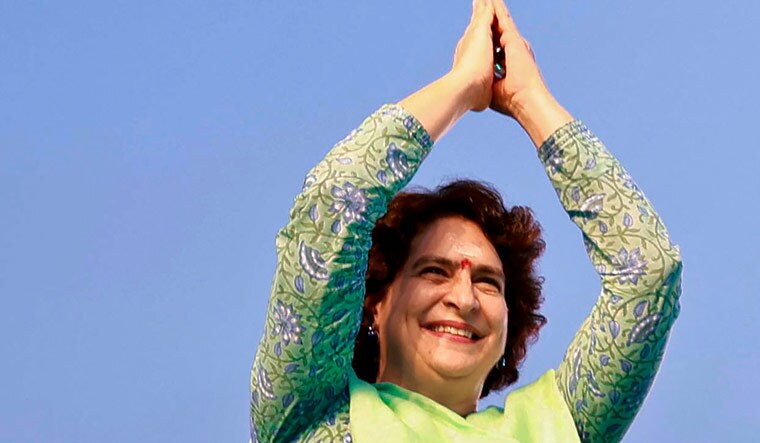 Mulugu: Congress leaders Rahul Gandhi and Priyanka Gandhi Vadra walk during Vijayabheri Yatra, in Mulugu district, Wednesday, Oct. 18, 2023 | PTI