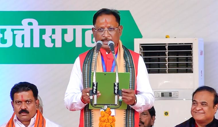 Vishnu Deo Sai takes oath as Chhattisgarh chief minister | PTI