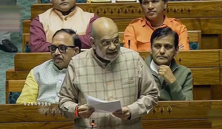 Union Home Minister Amit Shah speaks in the Lok Sabha | PTI