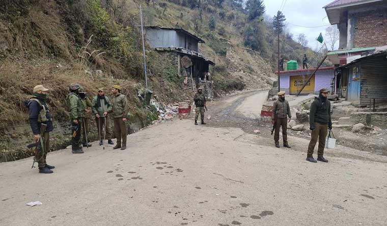 Army personnel during a cordon and search operation in Poonch | PTI