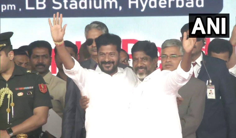 Revanth Reddy and Mallu Bhatti Vikramarka