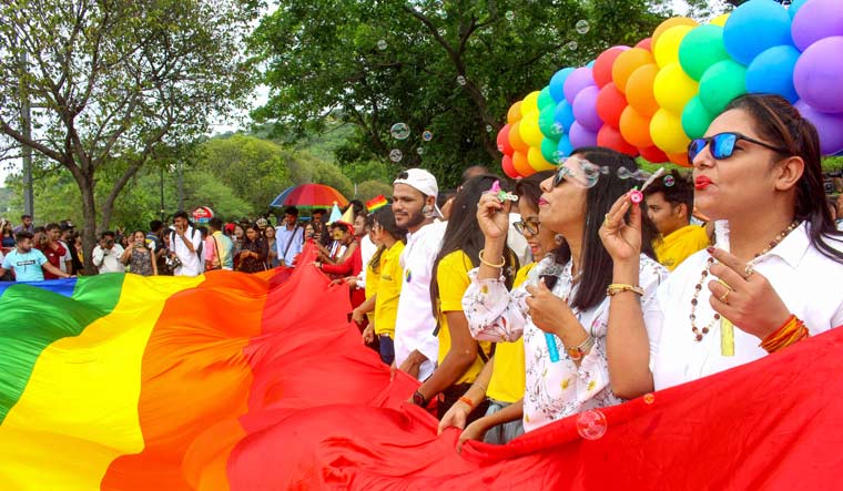[File] LGBTQ members take part in a pride parade, in Bhopal | PTI
