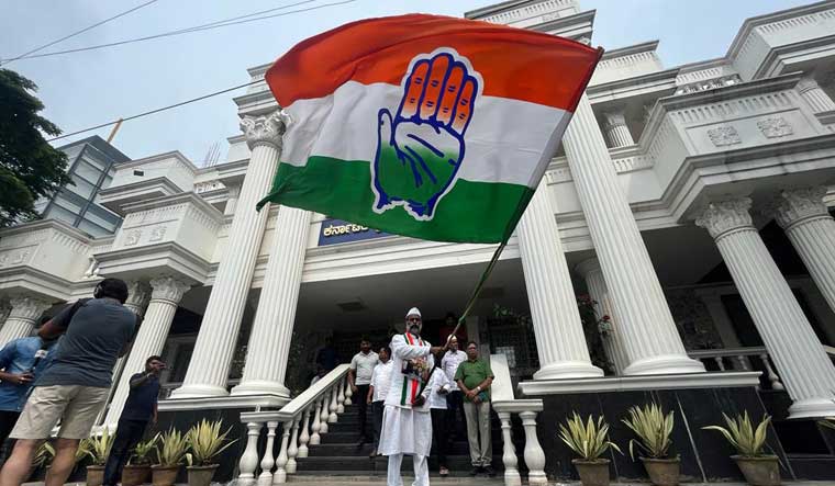 Congress celebrating Bhanu