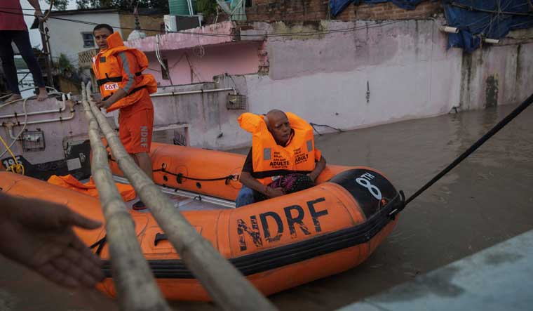 Yamuna evacuation Reuters