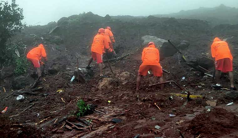 Landslide rescue peration
