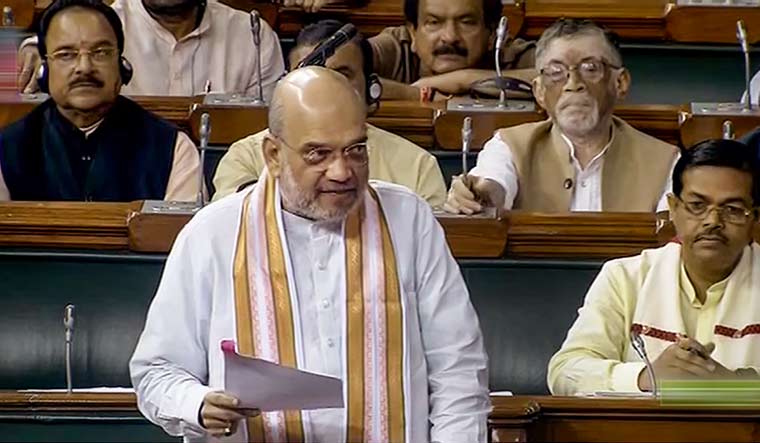 Union Home Minister Amit Shah spekas in Lok Sabha | PTI