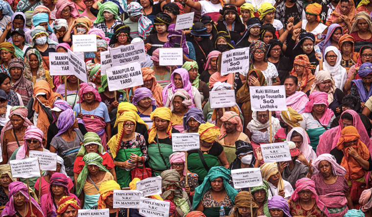 Manipur-women-protest-bandh-pti