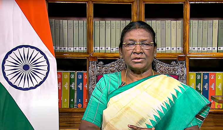 President Droupadi Murmu addresses the nation on the eve of the 77th Independence Day | PTI