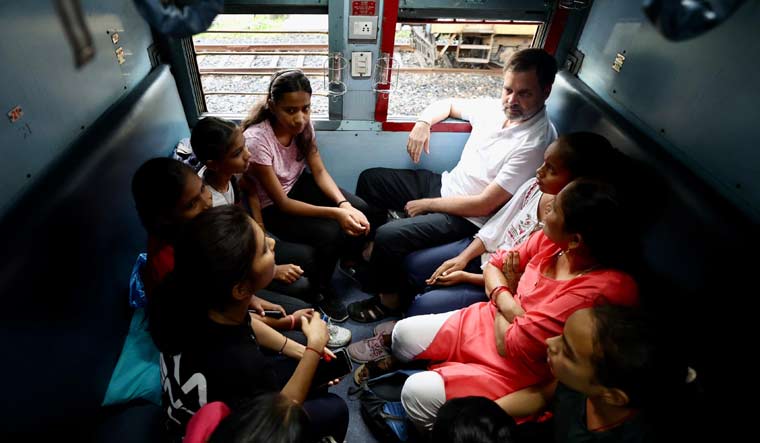 Rahul Gandhi travels in sleeper class of Bilaspur-Raipur train; interacts with people - The Week