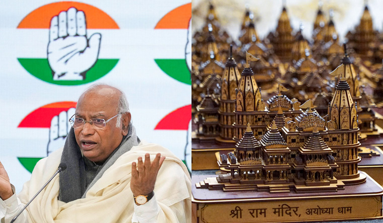 Mallikarjun Kharge; miniature replicas of the Ayodhya Ram Mandir