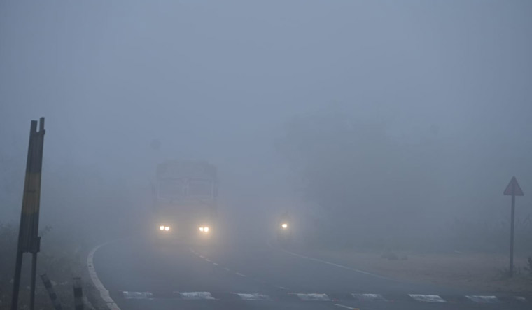 Fog condition in Bhopal