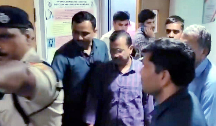 Delhi Chief Minister Arvind Kejriwal leaves the Rouse Avenue Court after the hearing | PTI