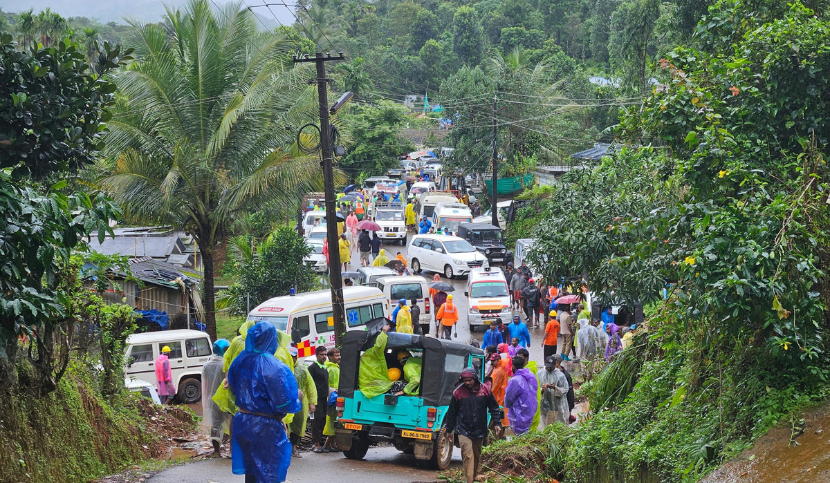 Rescue operation underway following landslides triggered by heavy rain in Wayanad | Nisam Chenoth