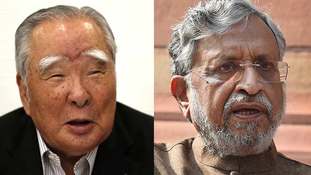 Osamu Suzuki and Sushil Modi | Reuters/PTI