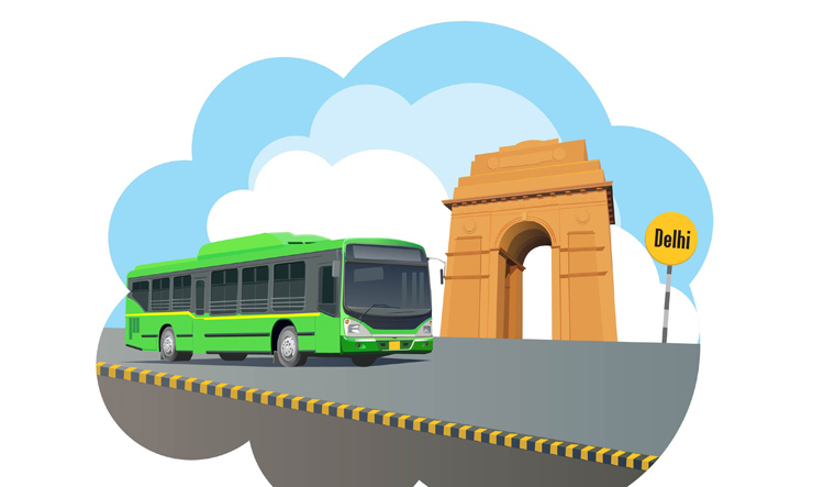 India-gate-delhi-bus-ride-Delhi-bus-transportation-shut