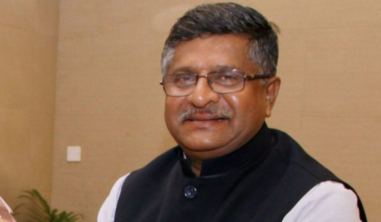 Electronics and IT Minister Ravi Shankar Prasad