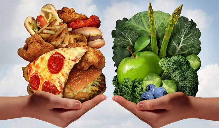 healthy-eating-veg-junk