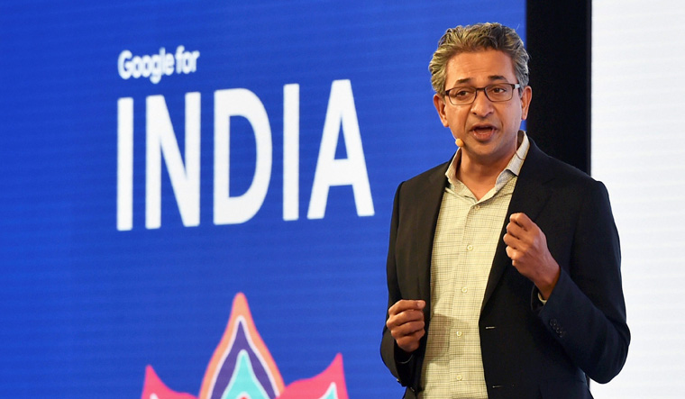 Rajan Anandan, vice-president of Google (South East Asia & India), addresses the fourth edition of Google for India event, in New Delhi on Tuesday