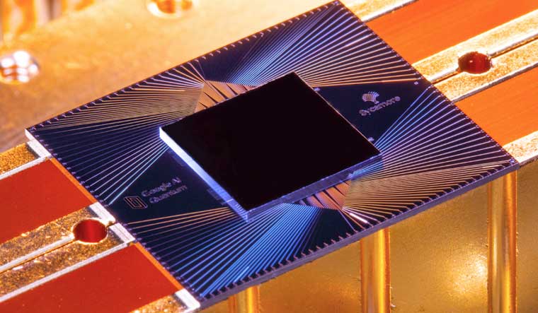 Photograph of the Sycamore processor, released by Google | Erik Lucero, Research Scientist and Lead Production Quantum Hardware