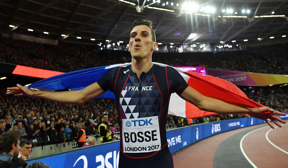 konkurrerende hoste Vidunderlig Frenchman Bosse wins 800m world title