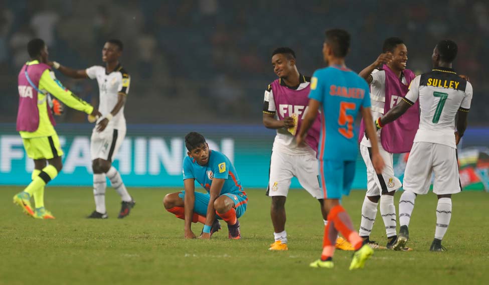 Ghana shatter Indian dream with 4-0 rout