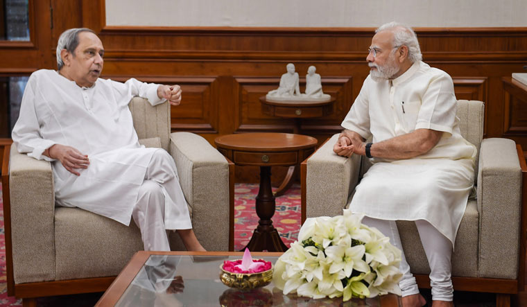 [File] Chief Minister Naveen Patnaik with Prime Minister Narendra Modi | PTI
