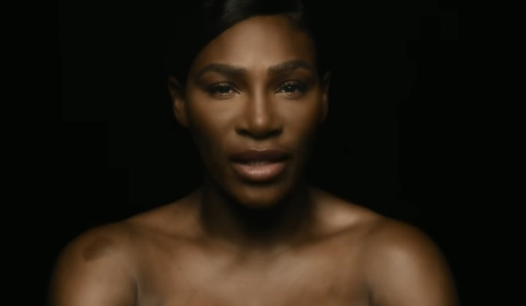 Serena Williams goes topless for breast cancer awareness