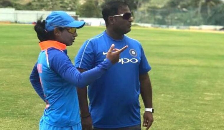 (File) Mithali Raj with coach Ramesh Powar
