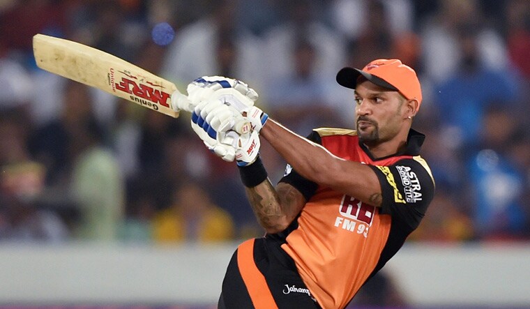 [File] Shikhar Dhawan was retained by Sunrisers Hyderabad this year through Right to Match card | PTI