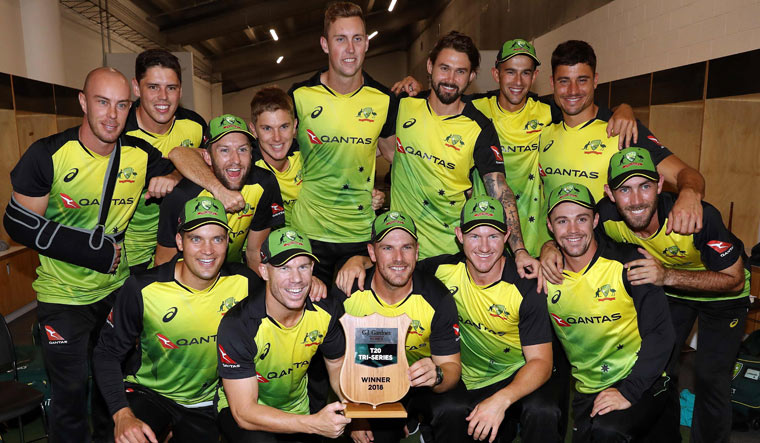 CRICKET-NZL-AUS, Australia beat New Zealand in the T20 tri-series final
