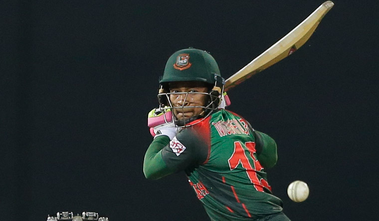 Bangladeshes' Mushfiqur Rahim plays a shot | AP