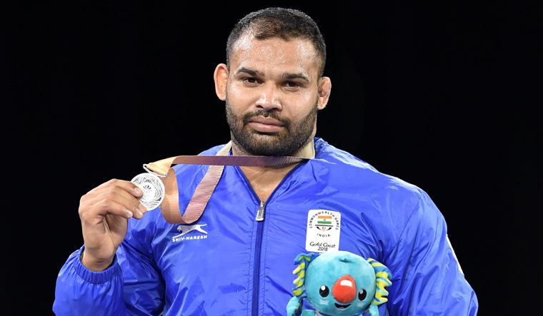 Mausam Khatri won the silver medal in the 97kg freestyle event