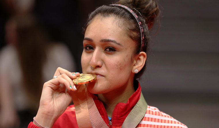 Manika Batra won a historic women's singles table tennis gold for India at the CWG 