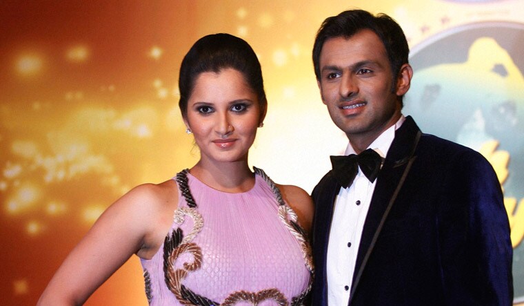(File) Tennis player Sania Mirza with husband Pakistani cricketer Shoaib Malik | PTI