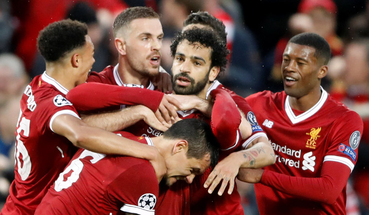 Liverpool beat Roma 5-2 in their Champions League first leg semifinal