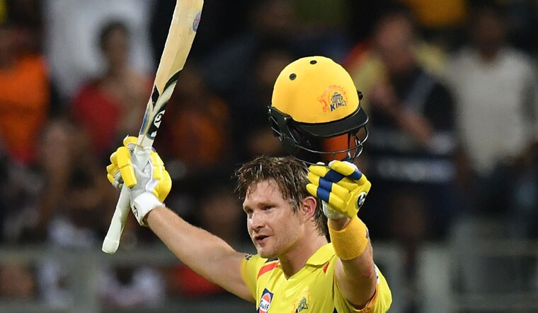 Shane Watson during the IPL 2018 final between Chennai Super Kings and SunRisers Hyderabad | AFP